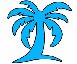 island time logo sky blue